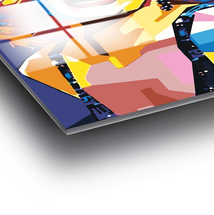 Wallity UV-802 Cuadro Decorativo de Vidrio Templado 70 x 100 cm Multicolor